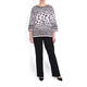 FABER PINK LEOPARD PRINT INTARSIA SWEATER