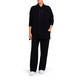 Faber Horizontal Rib Knitted Trousers Black