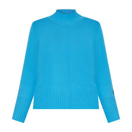 Faber Ribbed Sweater Turquoise  - Plus Size Collection