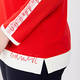 FABER SWEATER RED WITH PINK RACING STRIPE