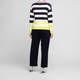 Faber Bold Stripe Sweater Lime and Navy