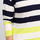 Faber Bold Stripe Sweater Lime and Navy