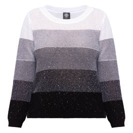 Faber Sequin Embellished Sweater Grey  - Plus Size Collection