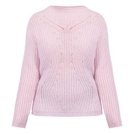 Faber Wool and Cashmere Blend Sweater Baby Pink - Plus Size Collection