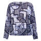 Faber Sweater Abstract Navy And Indigo 