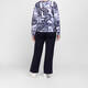 Faber Sweater Abstract Navy And Indigo 