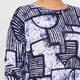Faber Sweater Abstract Navy And Indigo 