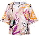 Faber Abstract Floral Print Sweater Beige