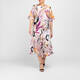 Faber Abstract Floral Print Sweater Beige