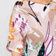 Faber Abstract Floral Print Sweater Beige