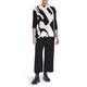 FABER INTARSIA SWEATER BLACK AND WHITE