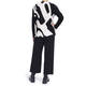 FABER INTARSIA SWEATER BLACK AND WHITE