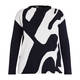 FABER INTARSIA SWEATER BLACK AND WHITE