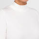 Faber Polo Neck Stretch Jersey Top White