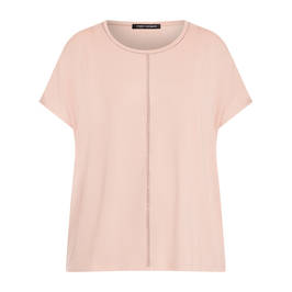 Faber Top Stretch Jersey Top Blush Pink - Plus Size Collection