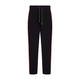 FABER PULL-ON KNITTED TROUSERS BLACK AND PINK 