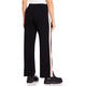 FABER PULL-ON KNITTED TROUSERS BLACK AND PINK 