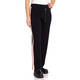 FABER PULL-ON KNITTED TROUSERS BLACK AND PINK 