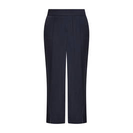 Faber Cupro Pull-On Trousers Navy - Plus Size Collection