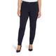 FABER FRONT FASTEN STRETCH JERSEY TROUSER NAVY