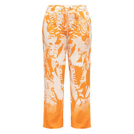 Faber Pull-On Trousers Orange and White  - Plus Size Collection