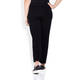 FABER STRETCH JERSEY DRAWSTRING WAIST TROUSERS BLACK