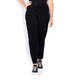 FABER STRETCH JERSEY DRAWSTRING WAIST TROUSERS BLACK