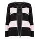 FABER BLACK AND PINK STRIPE TWINSET WITH SILVER 
