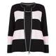 FABER BLACK AND PINK STRIPE TWINSET WITH SILVER 