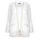 FABER TWINSET WHITE MESH HOODY AND VEST GOLD LUREX TRIM