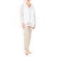 FABER TWINSET WHITE MESH HOODY AND VEST GOLD LUREX TRIM