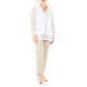 FABER TWINSET WHITE MESH HOODY AND VEST GOLD LUREX TRIM