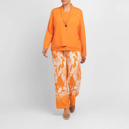 Faber Knitted Twinset Orange - Plus Size Collection