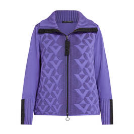 FABER KNITTED CARDIGAN VIOLET - Plus Size Collection