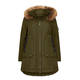 FRANDSEN KHAKI PUFFER FUR TRIM HOOD