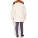 FRANDSEN WHITE PUFFER FUR TRIM HOOD