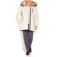 FRANDSEN WHITE PUFFER FUR TRIM HOOD