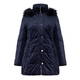 FRANDSEN VELVET HOODED PUFFA COAT