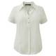 Marina Rinaldi ivory linen short sleeve shirt