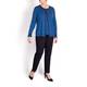 GAIA LUREX GITANE BLUE CARDIGAN