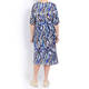 GAIA PAINTERLY PRINT DRESS LINEN