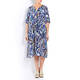 GAIA PAINTERLY PRINT DRESS LINEN