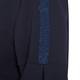 GAIA NAVY DRESS WITH LUREX SIDE STRIPE