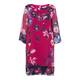 GAIA FUCHSIA PRINT SHIFT DRESS