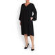 GAIA BLACK DRESS WITH STUD DETAIL