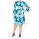 GAIA PRINT DRESS TEAL