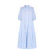 GAIA TIERED COTTON DRESS PALE BLUE