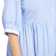 GAIA TIERED COTTON DRESS PALE BLUE