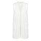 Gaia Life Knitted Long Gilet White 