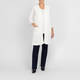 Gaia Life Knitted Long Gilet White 